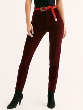 Free People Stella Velvet Skinny Jeans